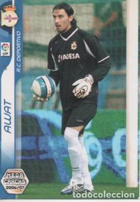 Colecionismo desportivo: Cromo E004144: Trading Card. Mega Cracks 06-07. nº 92 Bis. Awat. Portero. R.C.Deportivo - LPF